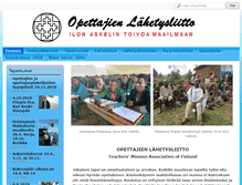 Tablet Screenshot of opettajienlahetysliitto.fi